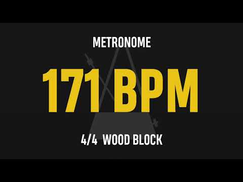 171 BPM 4/4 - Best Metronome (Sound : Wood block)
