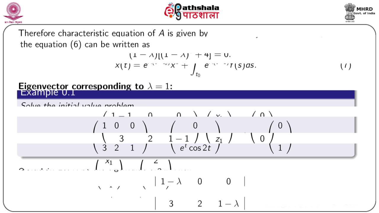 Nonhomogeneous system of equations (MATH)
