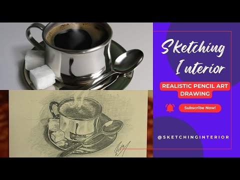 Mastering Realism: Pencil Drawing a Serene Cup of Tea | Artistic Techniques Unveiled