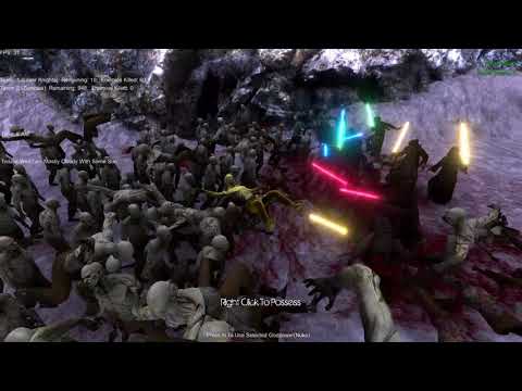 10 Jedi (Laser Knight) VS 1000 Zombie - Ultimate Epic Battle Simulator
