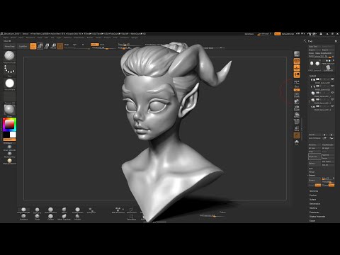 Demon Girl Speedsculpt Timelapse (ZbrushCore) #1