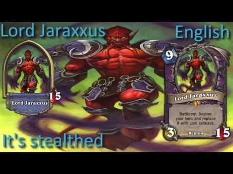 You face Jaraxxus! in 12 languages - Hearthstone✔