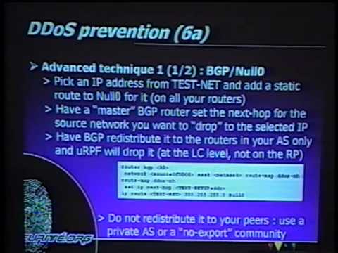 Black Hat EU 2001 -  Protecting your IP Network Infrastructure