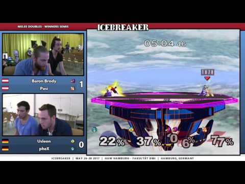 Icebreaker - Baron Brody + Pasi Vs. Usleon + pheX - Winners Semis - Melee Doubles