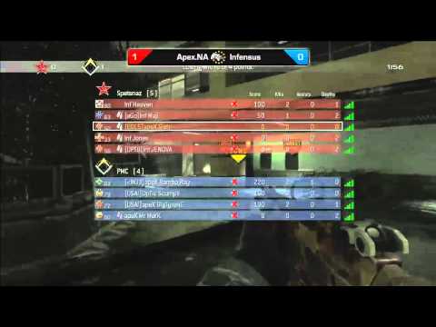 EGL5: Call of Duty: MW3 (Xbox 360) : Apex.NA vs Infensus : Map 2