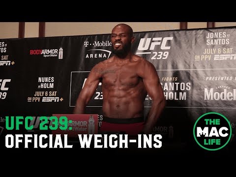UFC 239 Official Weigh-Ins: Main Card