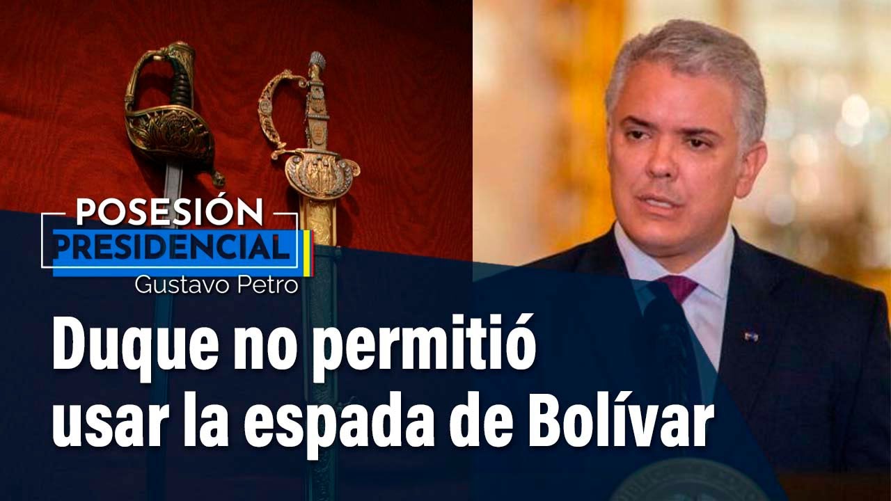 Iván Duque negó permiso para usar la espada de Bolivar en la posesión de Gustavo Petro | El Tiempo