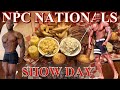 NPC NATIONALS 2019 | SHOW DAY VLOG (Meals, Treats, Physique Updates, & More) |XAVIER THOMPSON