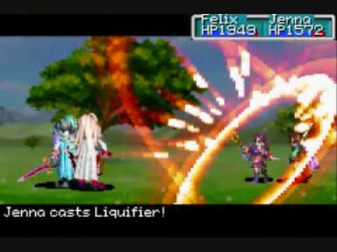 [Golden Sun 2] Felix & Jenna against Saturos & Menardi [hack] | remixed battle theme