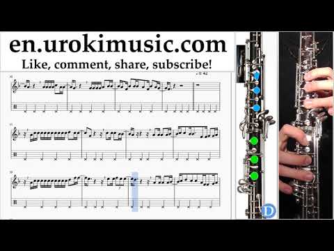 Oboe lessons Carlos Vives, Sebastian Yatra - Robarte un Beso Sheet Music Tutorial Part#2 um-i352