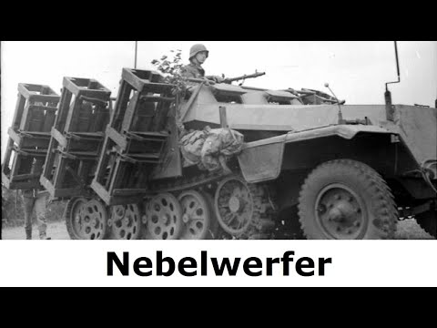 Soldat erklärt den Nebelwerfer im Einsatz bis 1945