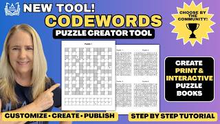 NEW Codewords Puzzle Creator Tool for KDP & Kindle Scribe | Full Tutorial