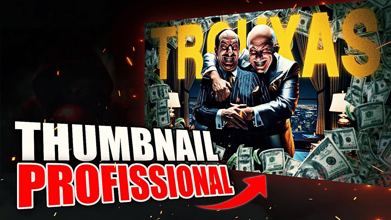 Como Criar Thumbnails Estilo Abraham que Viralizam no YouTube! (Tutorial-Dinheiro Online)