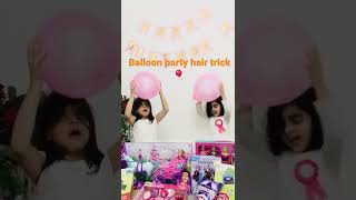 Balloon static hair party trick  🎉