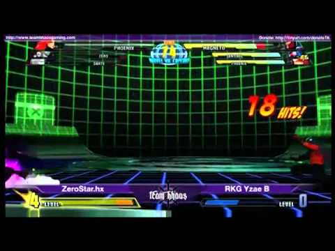 Tourneyplay March MvC3 Singles - ZeroStar.hx (DAN/ZER/PHO) vs RKG YzaeB (MSP'11)