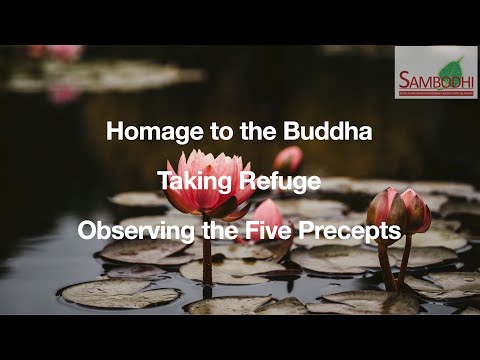 Puja | Homage to Buddha, Three Refuges & Five Precepts | Sambodhi.