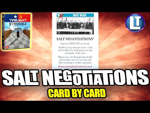 Twilight Struggle Boardgame STRATEGY / HOW To Play SALT NEGOTIATIONS card