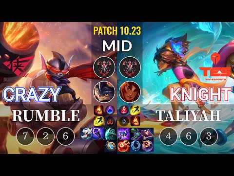 RW Crazy Rumble vs TES knight Taliyah Mid - KR Patch 10.23