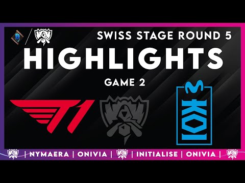 T1 vs MKOI Highlights Game 2 | Worlds 2025 Swiss Stage | T1 vs Movistar KOI by Onivia