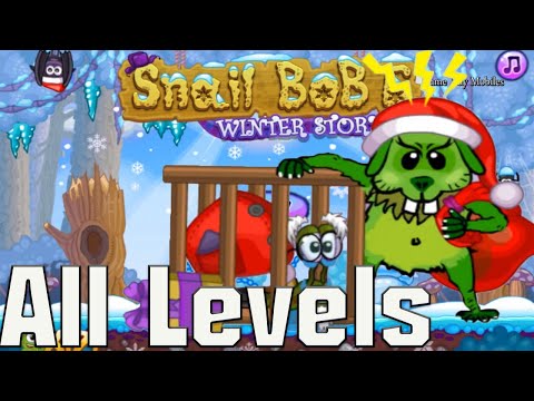 Snail BoB 6 Winter Story - Gameplay Walkthrough - All Levels