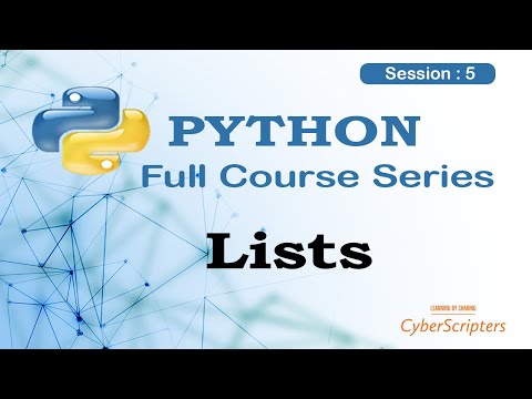 Python Session 5 Lists Python Projects