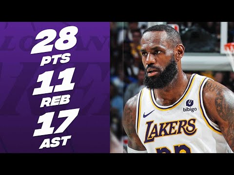 LeBron James' REGAL TRIPLE-DOUBLE PERFORMANCE! April 14, 2024