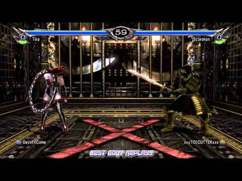 "Best Bout Replays" SOULCALIBUR V - DaysToCome vs xxxTOECUTTERxxx  (1080p HD 60fps)