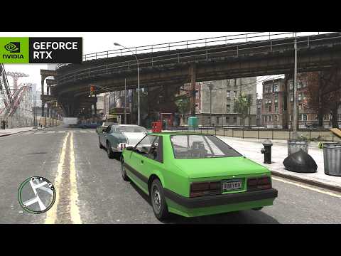 GTA IV RTX Remix Compatibility Mod + AutoPBR Materials & Warcaco 4K Textures & SimpleENB Timecycle