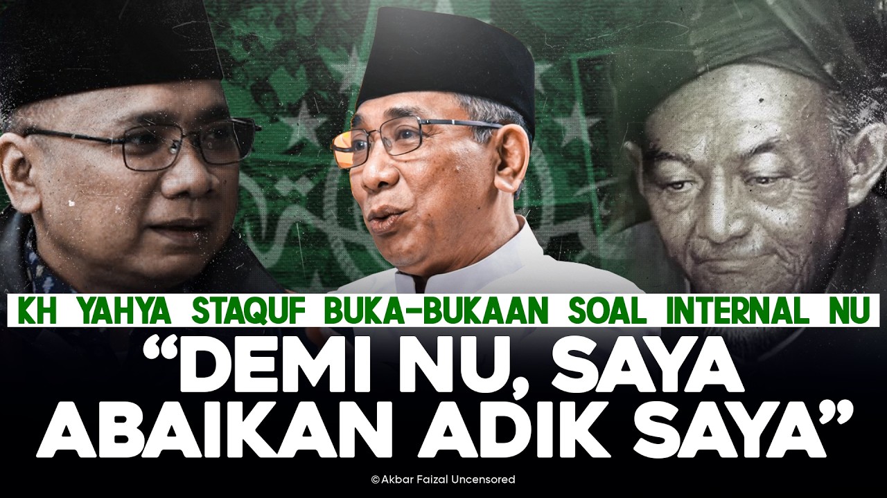KH YAHYA STAQUF BUKA-BUKAAN SOAL INTERNAL NU. "DEMI NU, SAYA ABAIKAN ADIK SAYA"