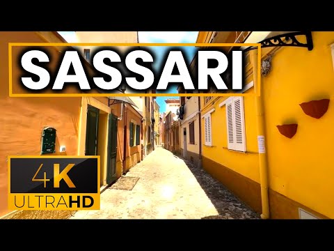 SASSARI 🇮🇹 1 Hour | Walking Tour - 4K60fps
