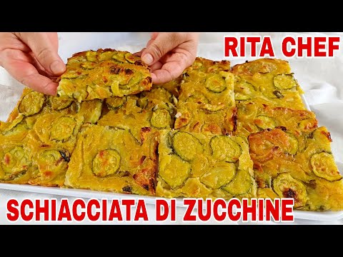 SCHIACCIATA DI ZUCCHINE🥒RITA CHEF | Senza uova e senza lievito.
