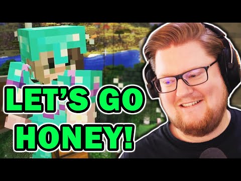 Peter teaches Honey to fight!  🎮 Minecraft stream highlights