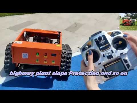 gasoline engine travel speed 0~6Km/h 550mm cutting width RC brush cutter