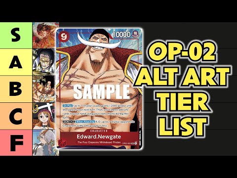 *OP02* One Piece Card Game Paramount War Alternate Art Tier List