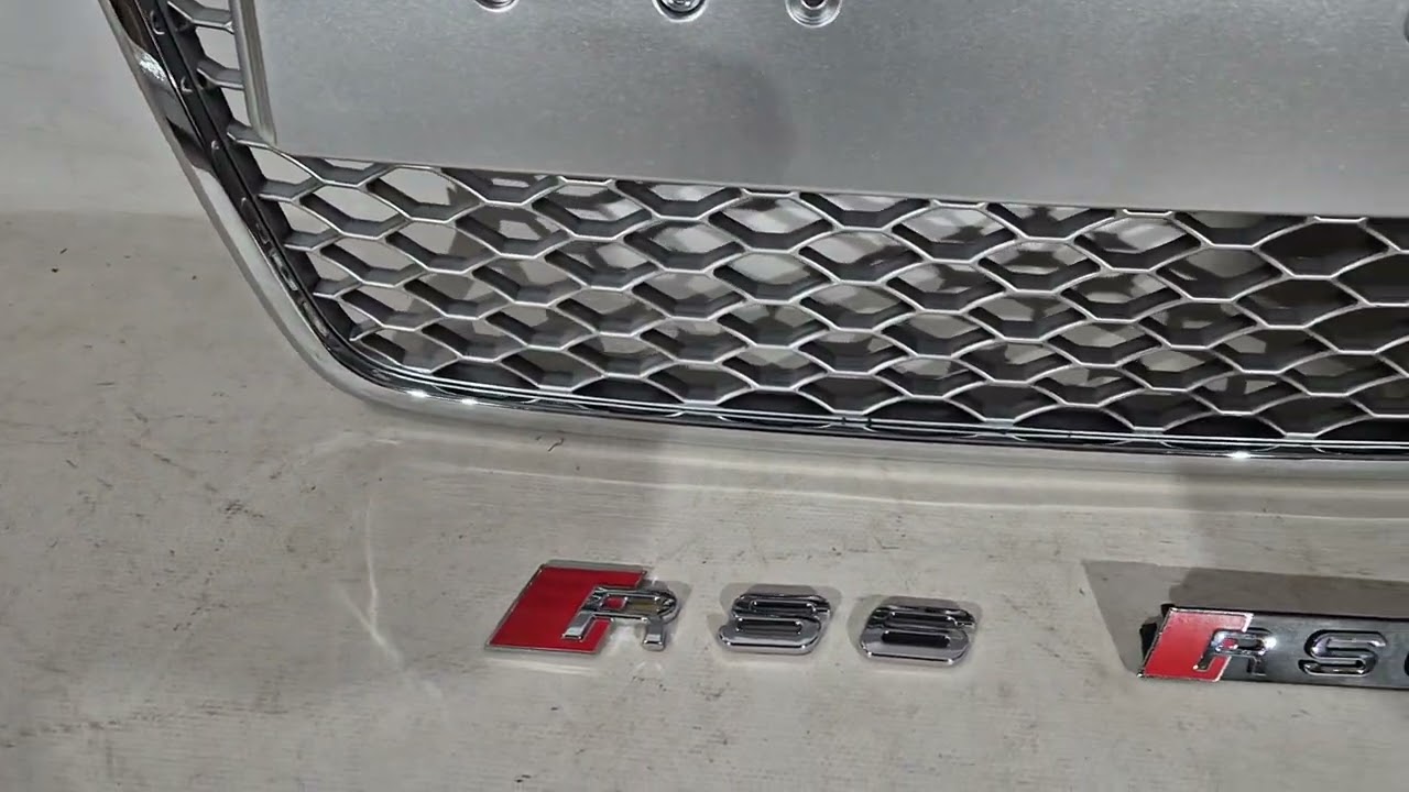 Передня решітка RS-style (Сірий з хромом) Video 1