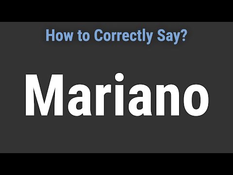 How to Pronounce Name Mariano (Correctly!)