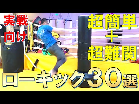 【実用的】ローキックの蹴り方３０選！様々な下段蹴りをやってみた！