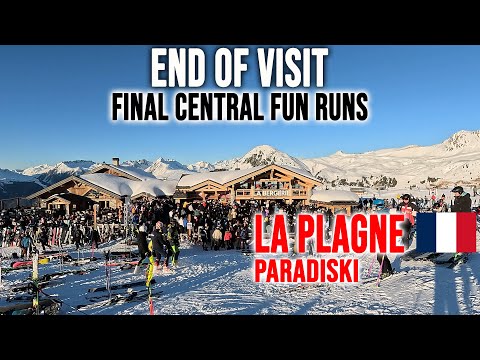[4K] Skiing La Plagne, End of Visit - Final Central Fun Runs, Paradiski France, GoPro HERO13
