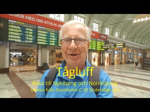 2021-06-26 TÅGLUFF - Resa till Nyköping/Norrköping - Utresa från Stockholm C till Södertälje Syd