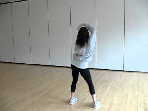 Elena Vogt rehearsing dance for cover of 'hold it against me' by britney spears