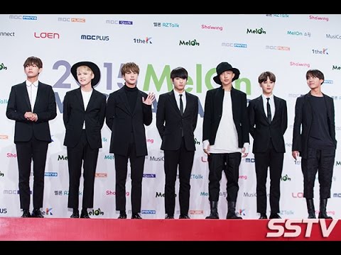[SSTV영상] 방탄소년단(BTS), 귀여운 상남자들 블랙 수트로 여심 저격 ‘패션 좀 쩔어~’ (멜론뮤직어워드)