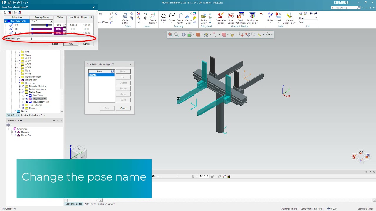 Process Simulate Virtual Commissioning Define Poses