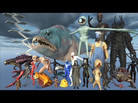SCP Size Comparison | 3D Monster Animation Comparison