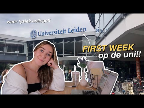 EERSTE WEEK OP DE UNIVERSITEIT VLOG!! (nu alweer toe aan vakantie lol)