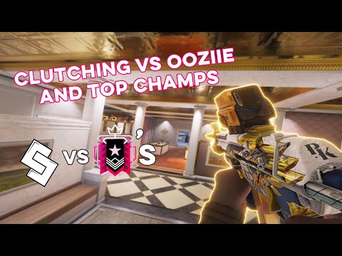 Clutching Vs Ooziie and Top CHAMPIONS Ranked Highlights - Rainbow Six Siege