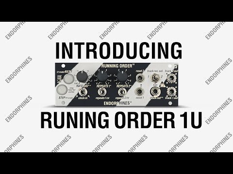 Endorphin.es Running Order 1U Eurorack Synth Module 2022 - Present - Black image 2