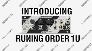 Video thumbnail for ENDORPHIN.ES - RUNNING ORDER 1U: 2-TRACK TRIGGER SEQUENCER / EUCLIDEAN GENERATOR by Endorphin.es