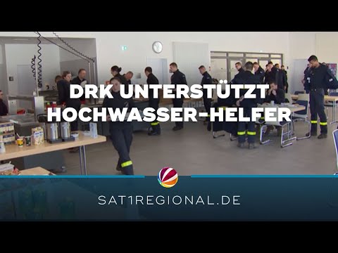 DRK unterstützt Hochwasser-Helfer in Niedersachsen