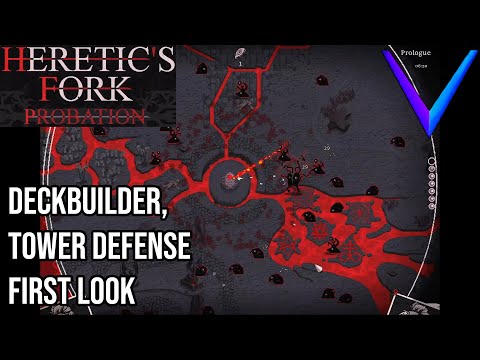 A Deckbuilder/Tower Defense Fusion... from hell 😈- Heretic's Fork: Probation First Look