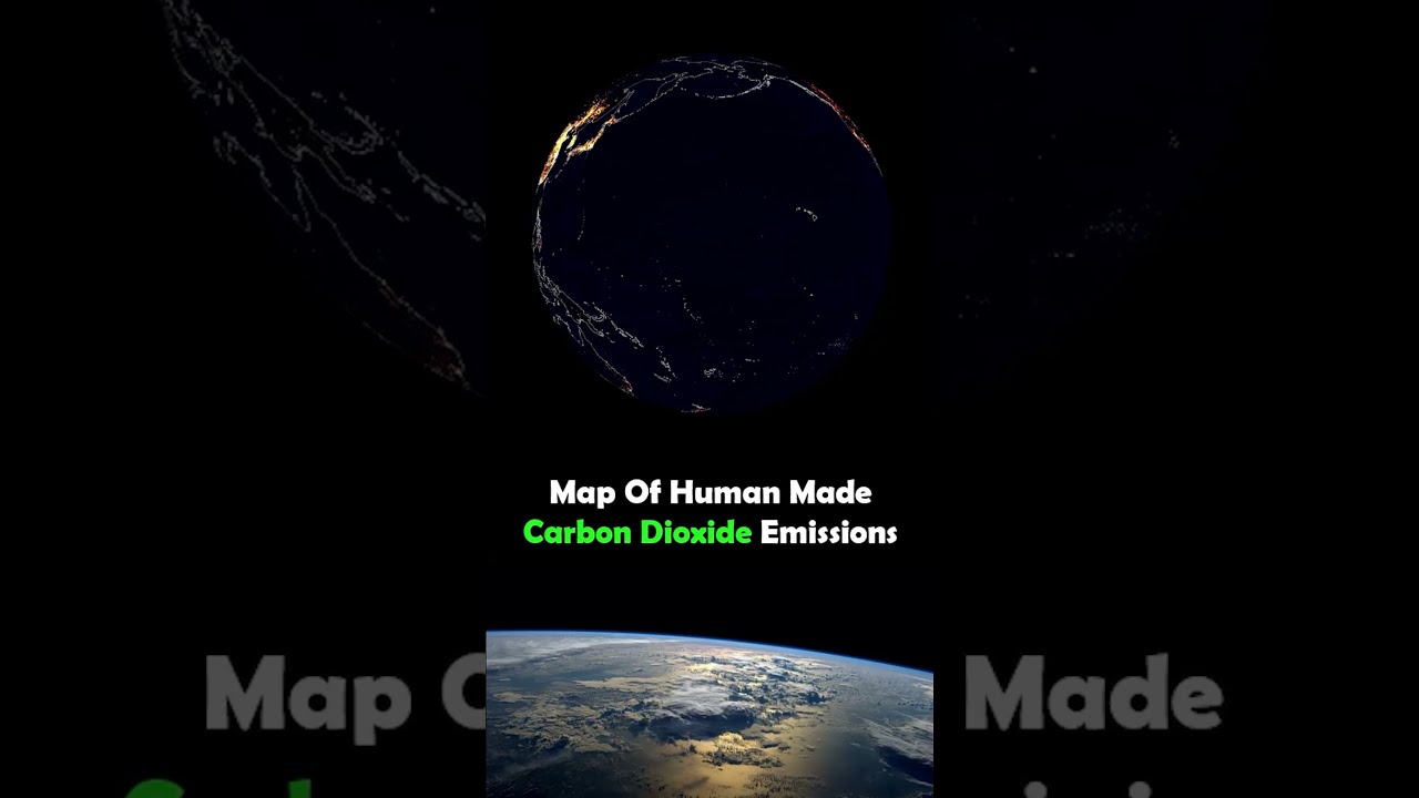 Map Of Human Made Carbon Dioxide Emissions